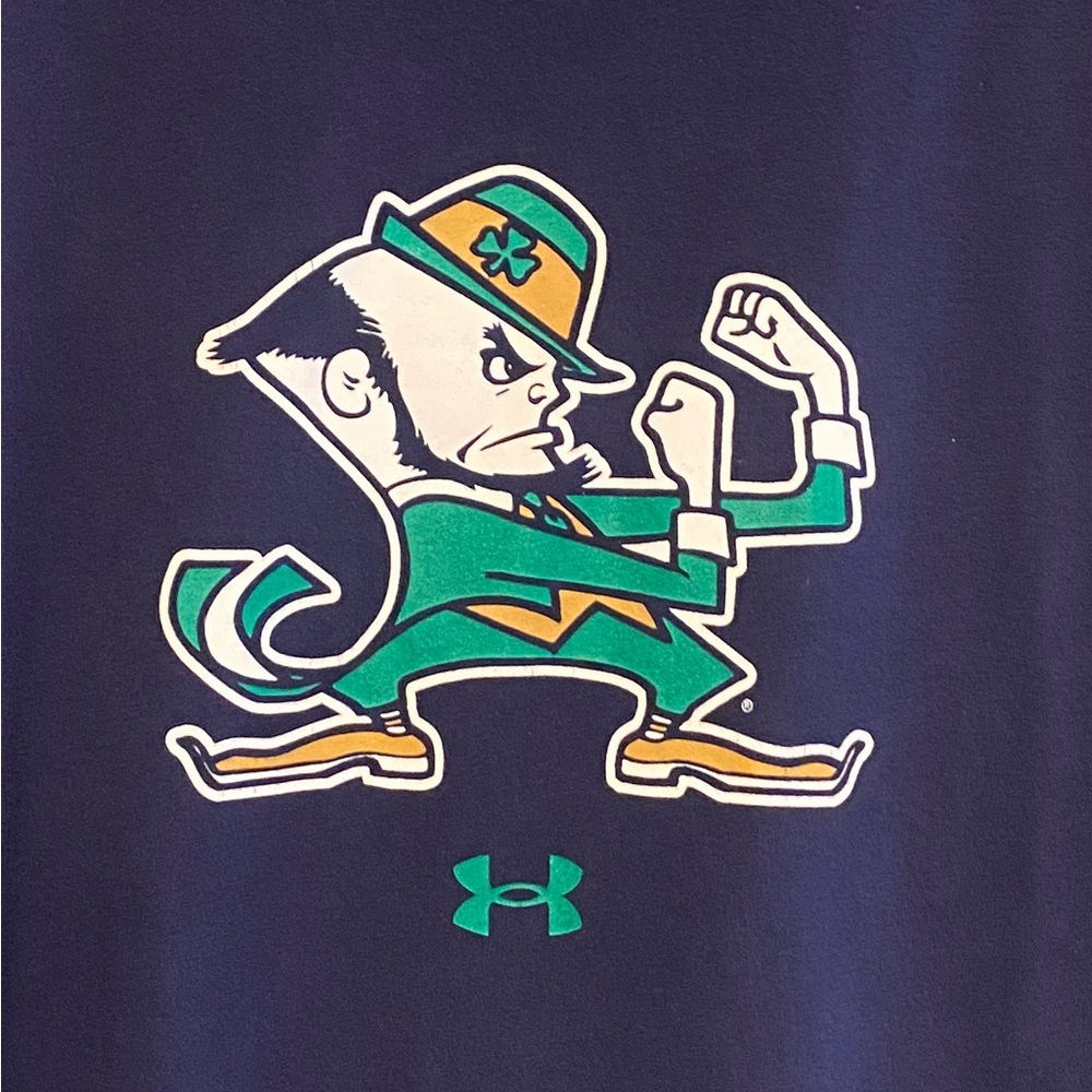 Notre Dame Fighting Irish Under Armour Long Sleeve shirt Blue 3XL